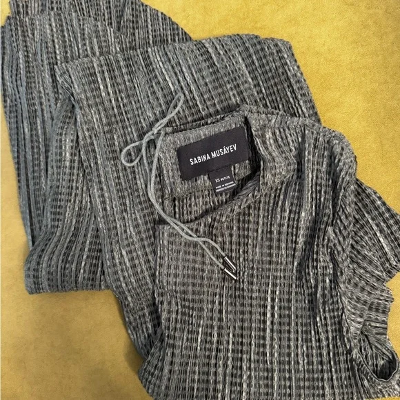 Anthropologie Sabina Musayev Renaissance Crepe Satin Midi Dress Sz XSP EUC 91 - Picture 5 of 12